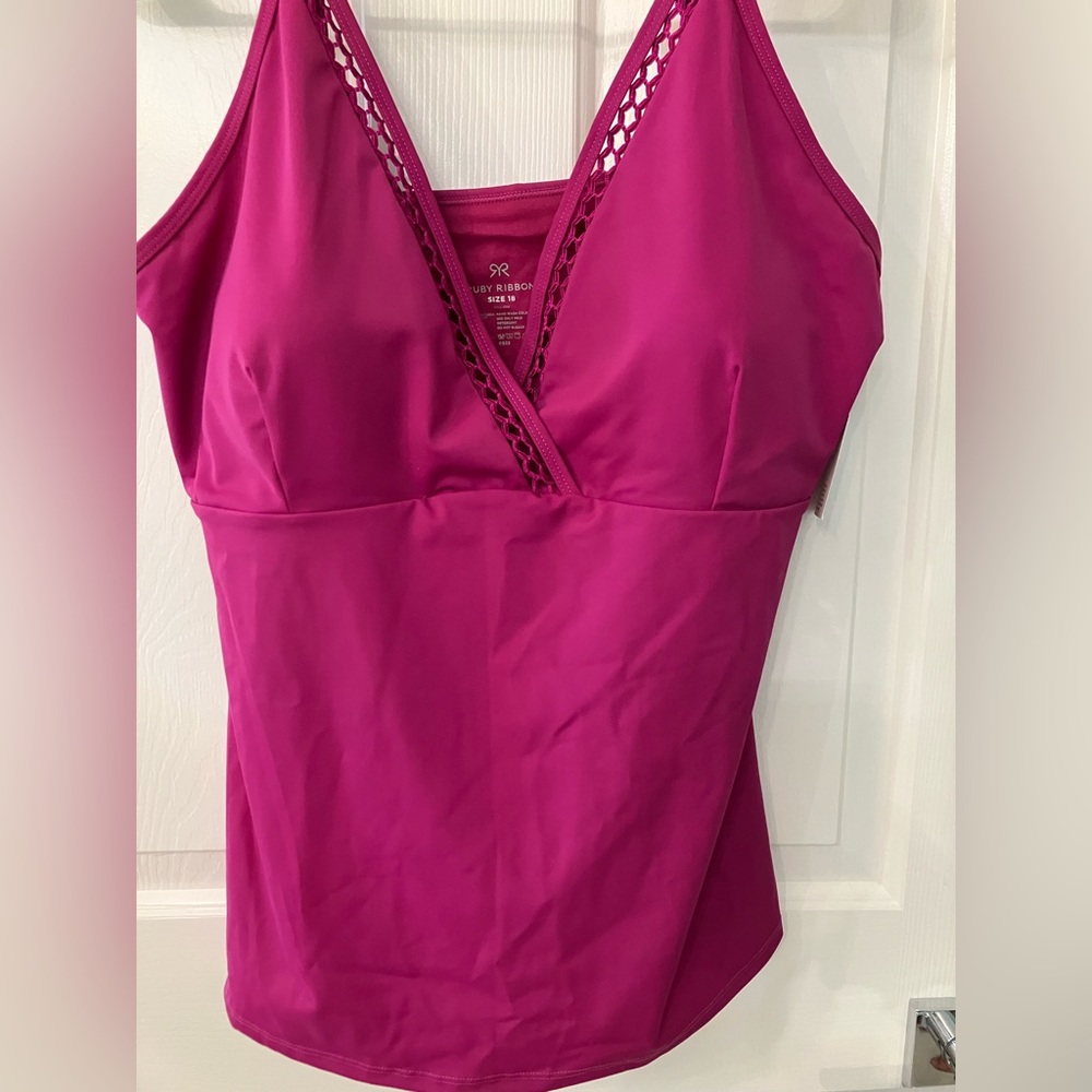 Ruby Ribbon StvTropez Tankini Top Orchid